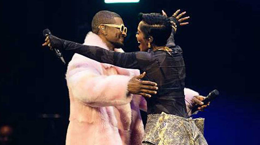 Tiwa Savage links up with Usher in London, wows fans in 02 Arena performance